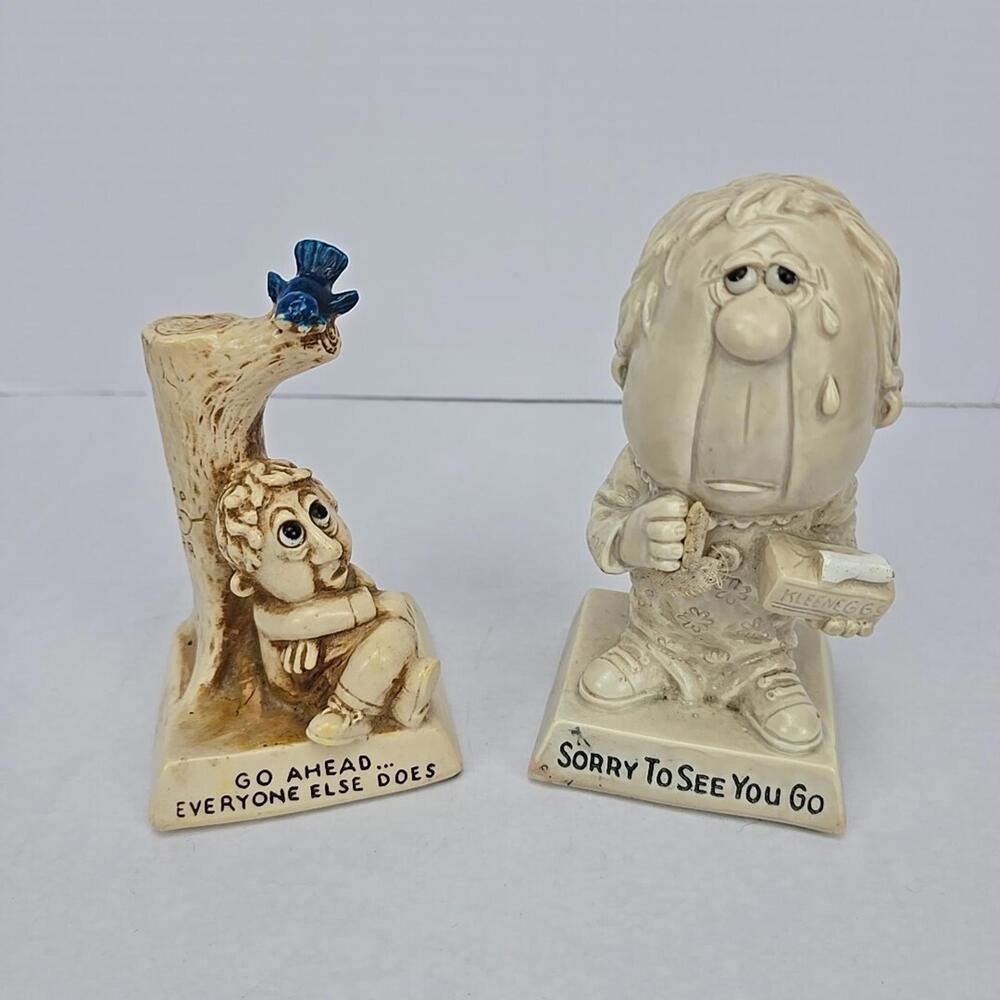 Vintage Lot of 2 (1968 & 1971 ) Russ Berries Co's Figurine 6"